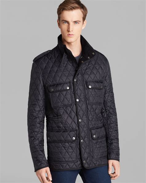 burberry quilted parka mens